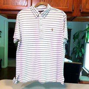 Mens L Ralph Lauren knit polo